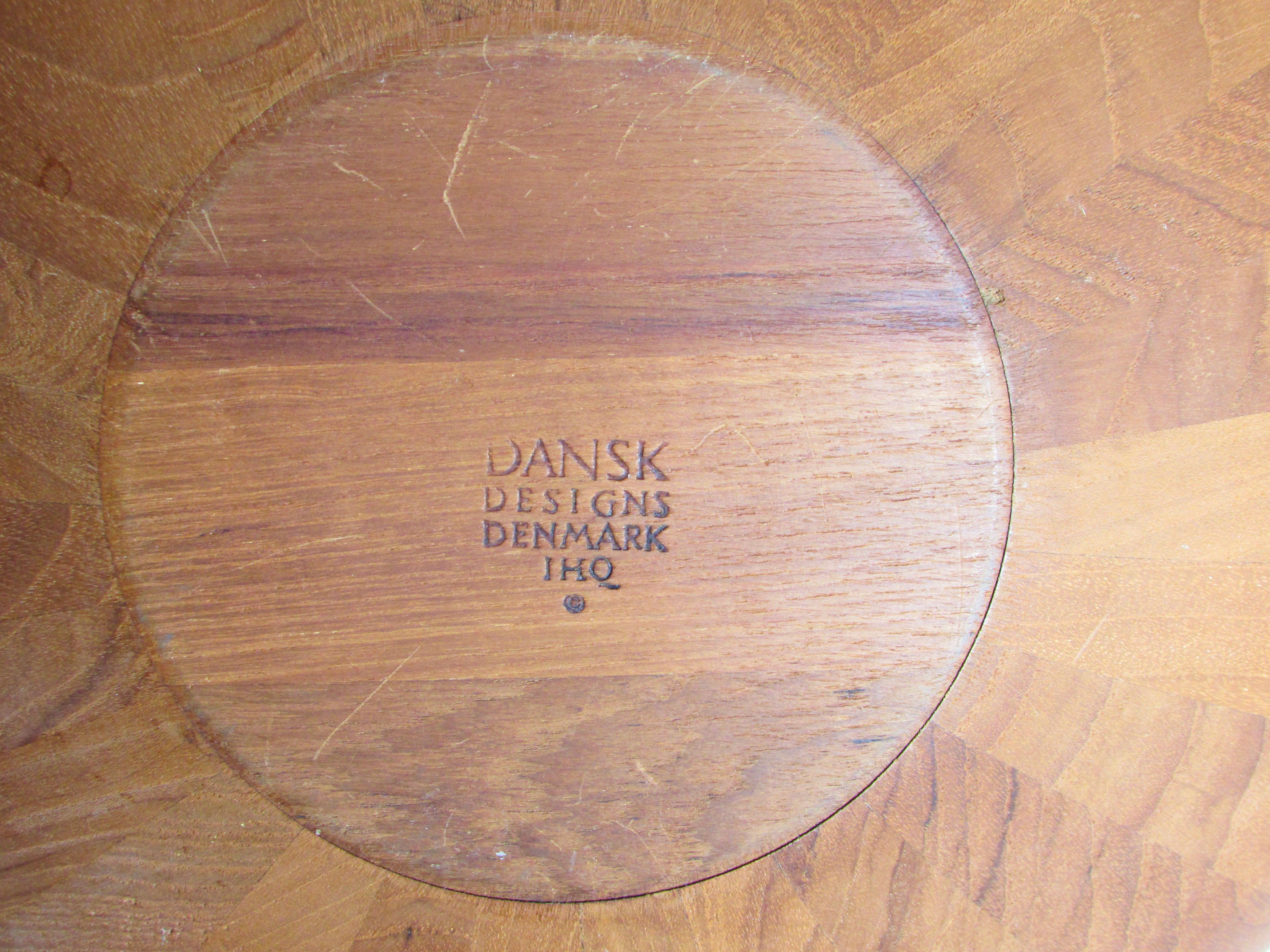 Large Jens Qistgaard Dansk Staved Teak Bowl Denmark In Good Condition For Sale In Ferndale, MI