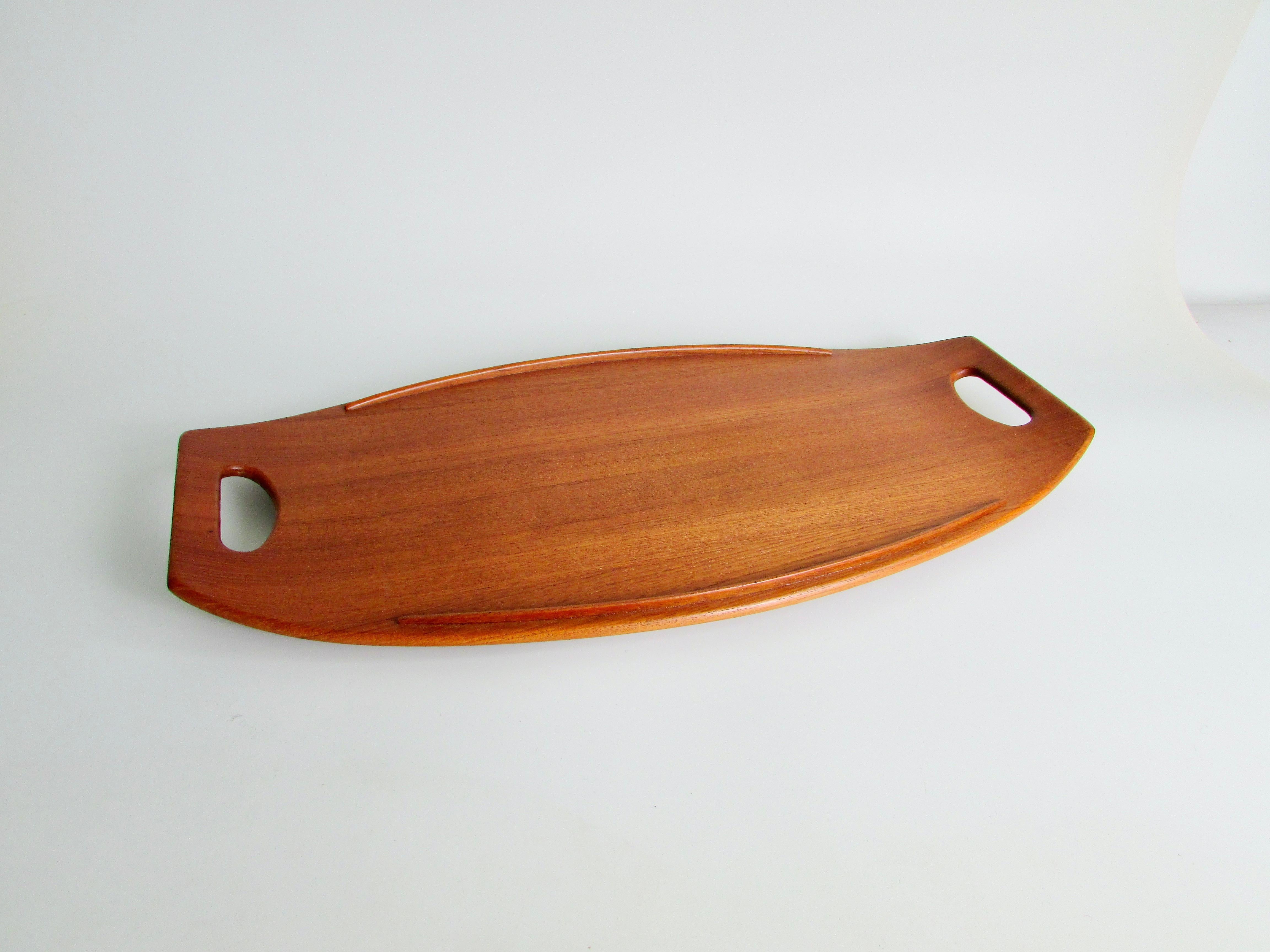 Mid-Century Modern Large Jens Quistgaard for Dansk Denmark  Teak Serving Tray For Sale