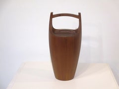 Large Jens Quistgaard Teak Conga Ice Bucket for Dansk