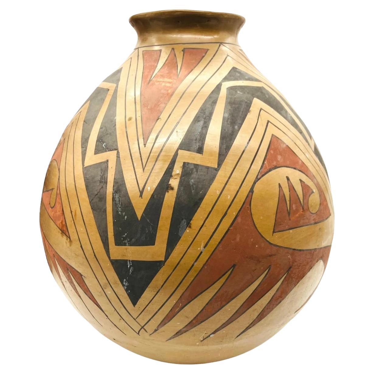 Large Jerónimo Villalpando Acoma Pottery Vase