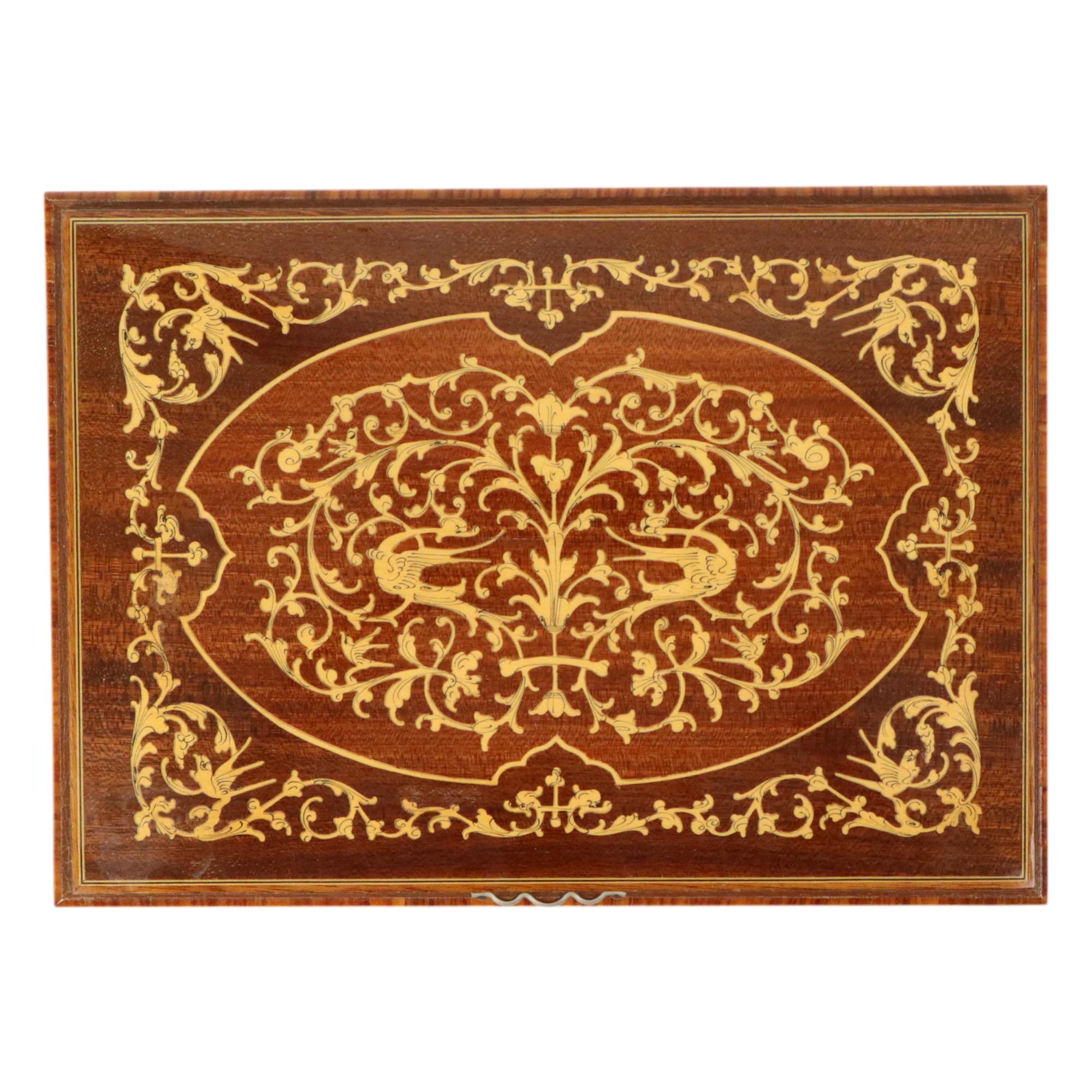 Joyero Grande Joyas Incrustaciones Sorrento Italia 30cm Marquetería en venta