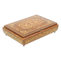 Vintage Large Jewelry Box Jewels Inlay Sorrento Italy 30cm