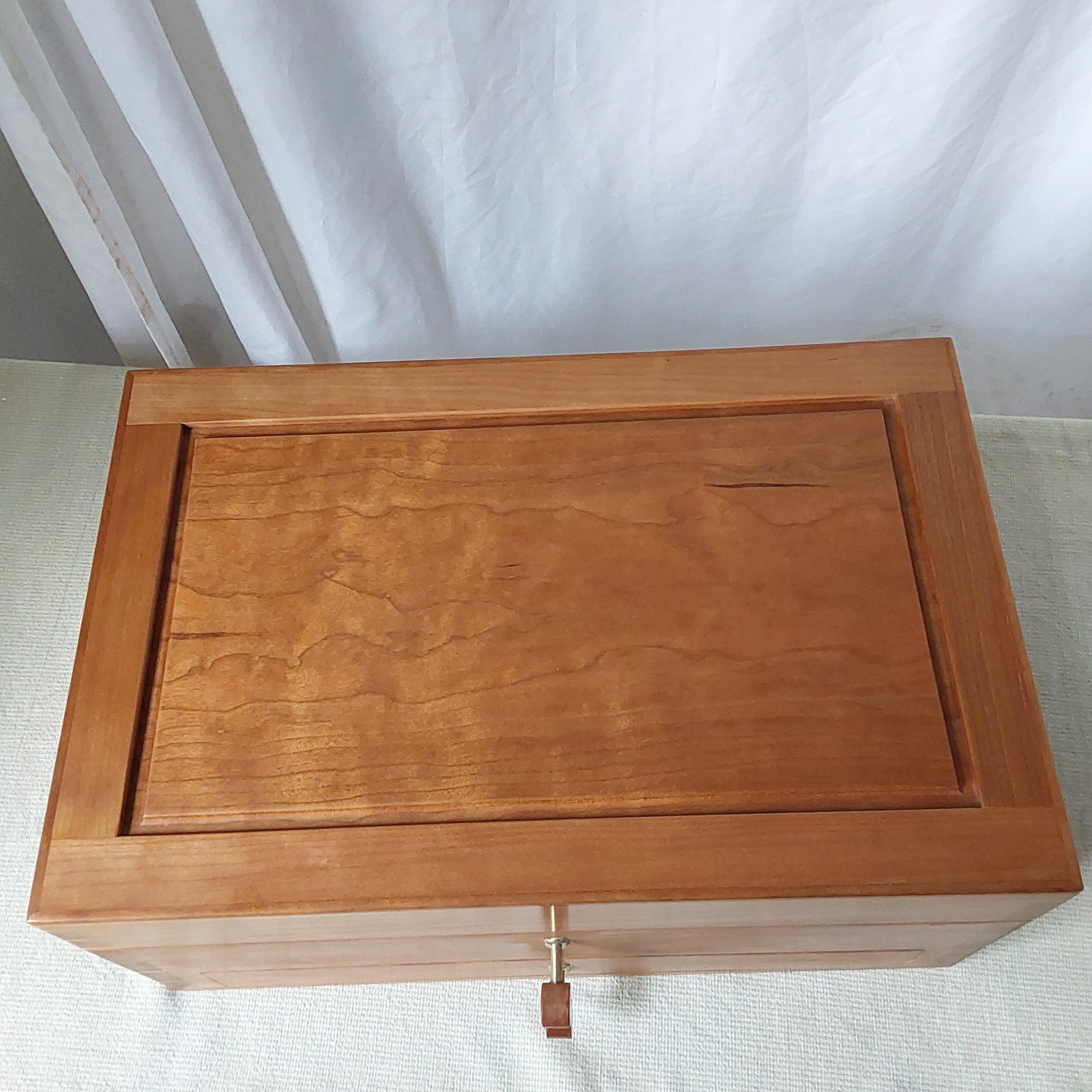 American Large Jewelry Box With Drawer For Sale