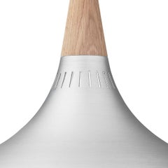 Lampada a sospensione grande "Orient" di Jo Hammerborg per Fritz Hansen in alluminio e Oak