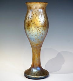 Large Johann Lötz Witwe Art Nouveau Vase, Candia Papillon, Bohemia, Austria 1898