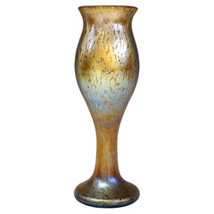 Large Johann Lötz Witwe Art Nouveau Vase, Candia Papillon, Bohemia, Austria 1898