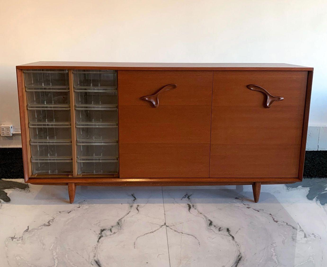 Mid-20th Century Large John Keal for Brown Saltman Treasure Chest Credenza