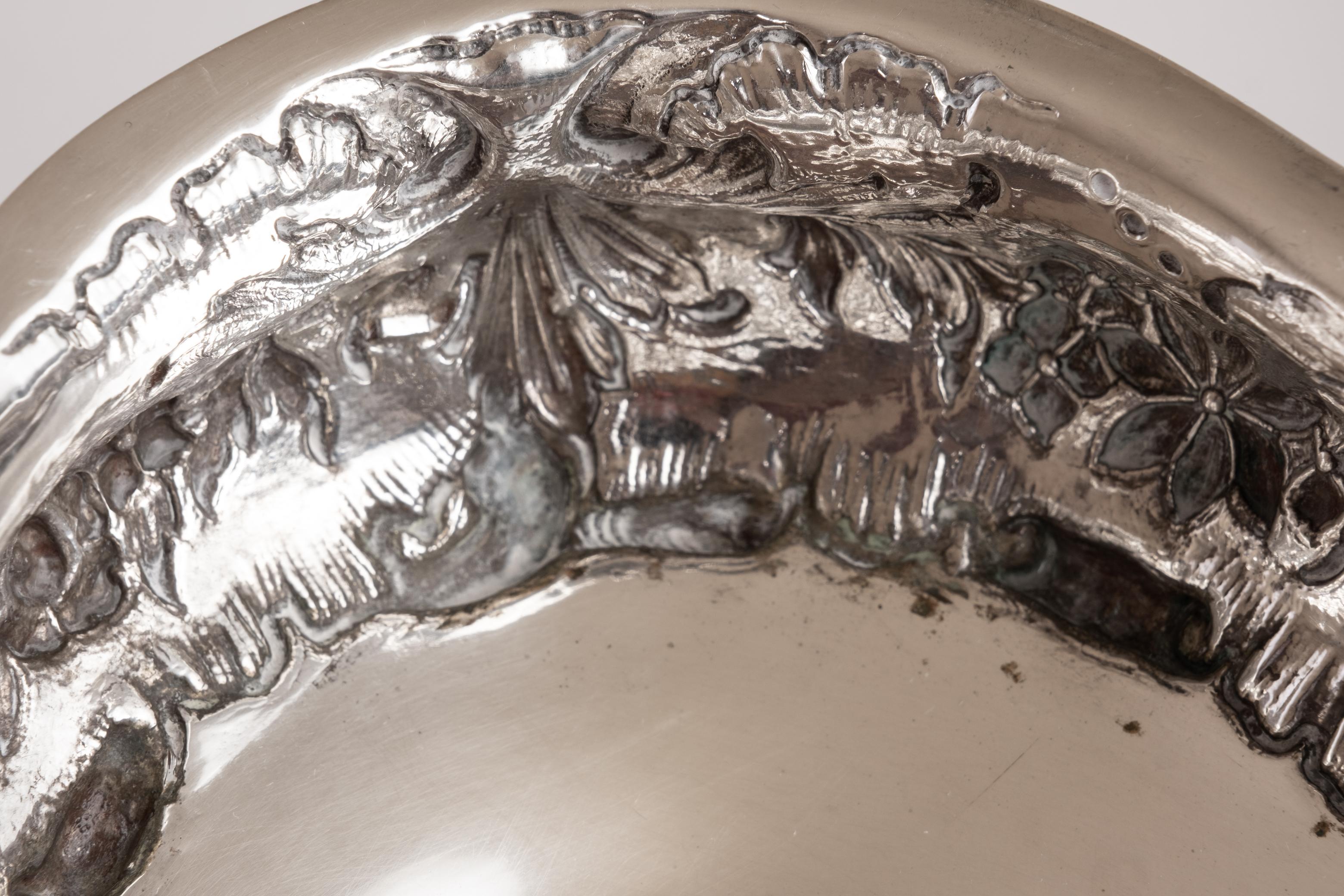 Large Josef Carl Klinkosch Silver Centerpiece 5