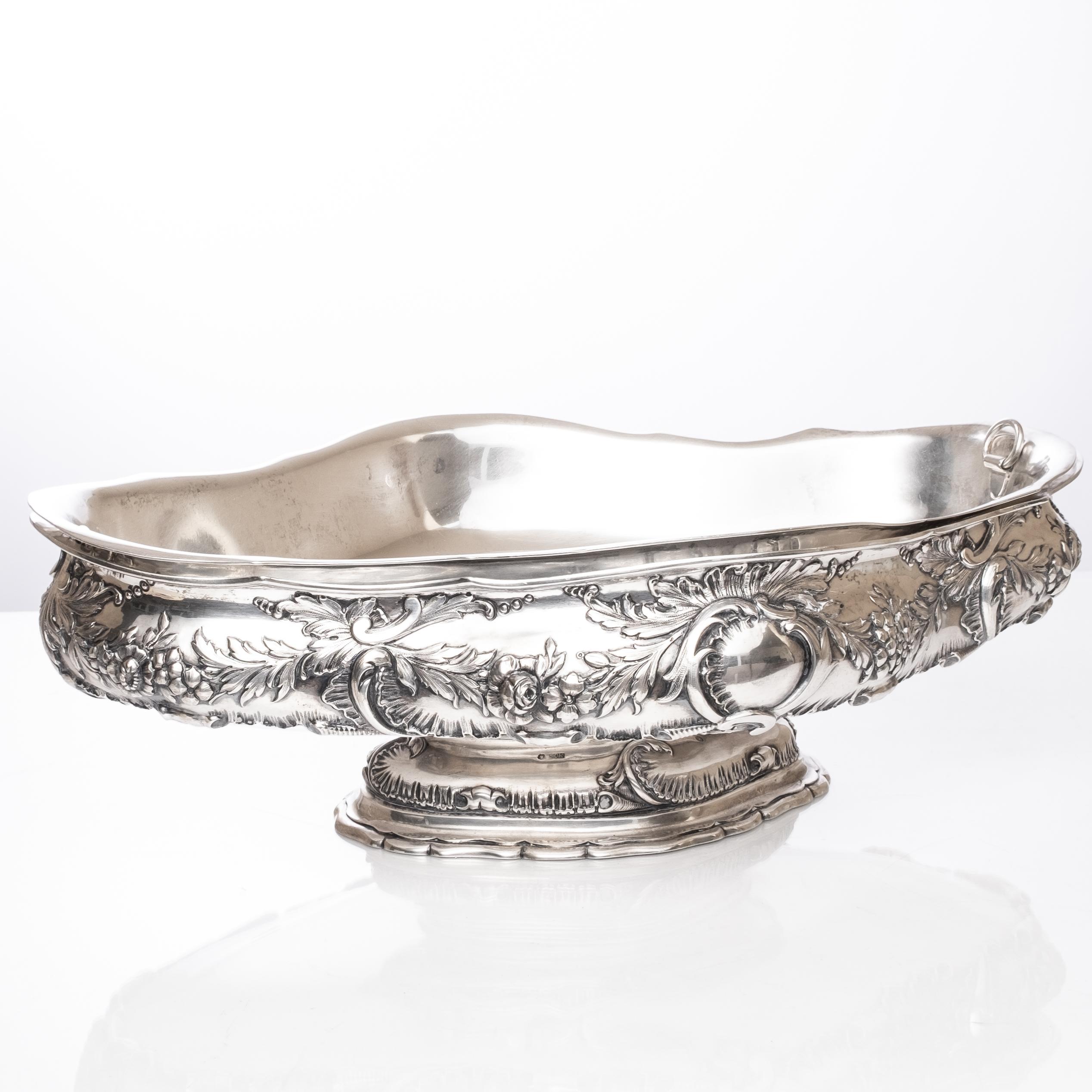 Large Josef Carl Klinkosch Silver Centerpiece 1
