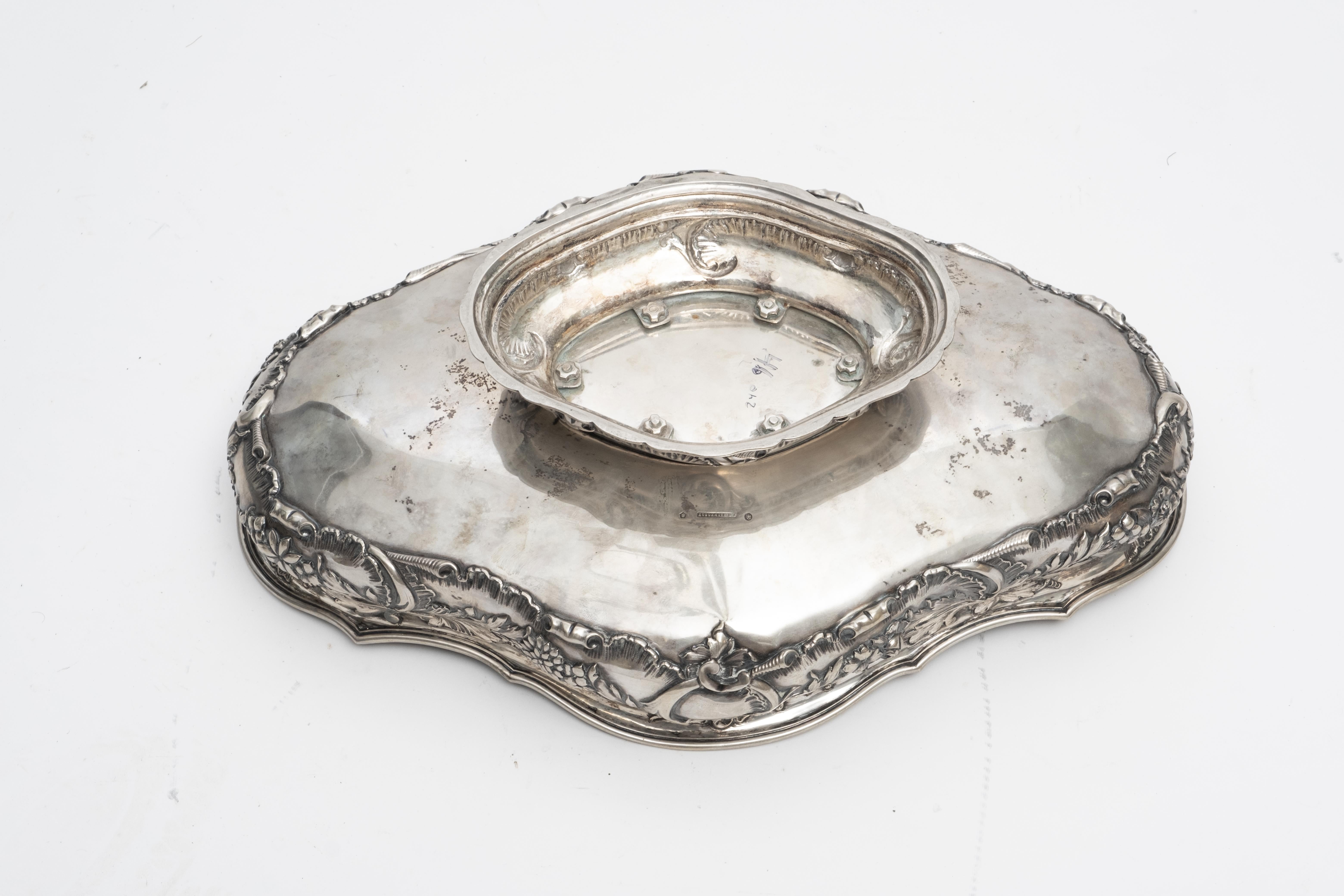 Art Nouveau Large Josef Carl Klinkosch Silver Centerpiece