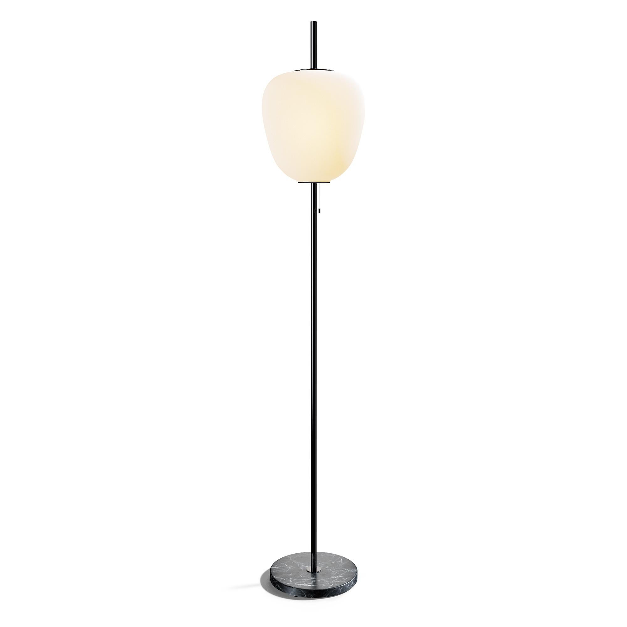 Grand lampadaire Joseph-André Motte J14 en chrome et marbre gris pour Disderot en vente 5