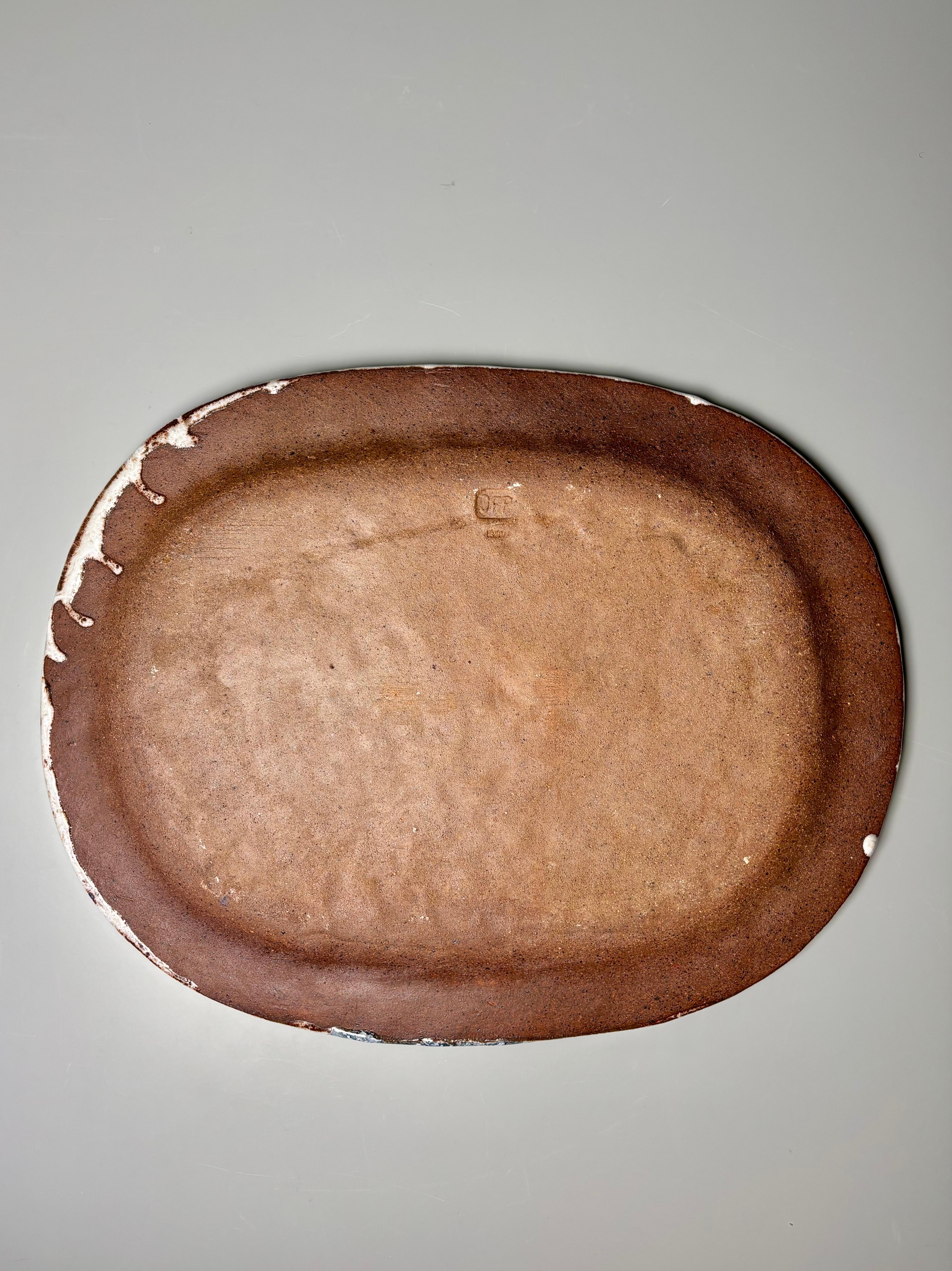 Large Jørgen F. Petersen 1960s Abstract Ceramic Centerpiece, Denmark For Sale 3