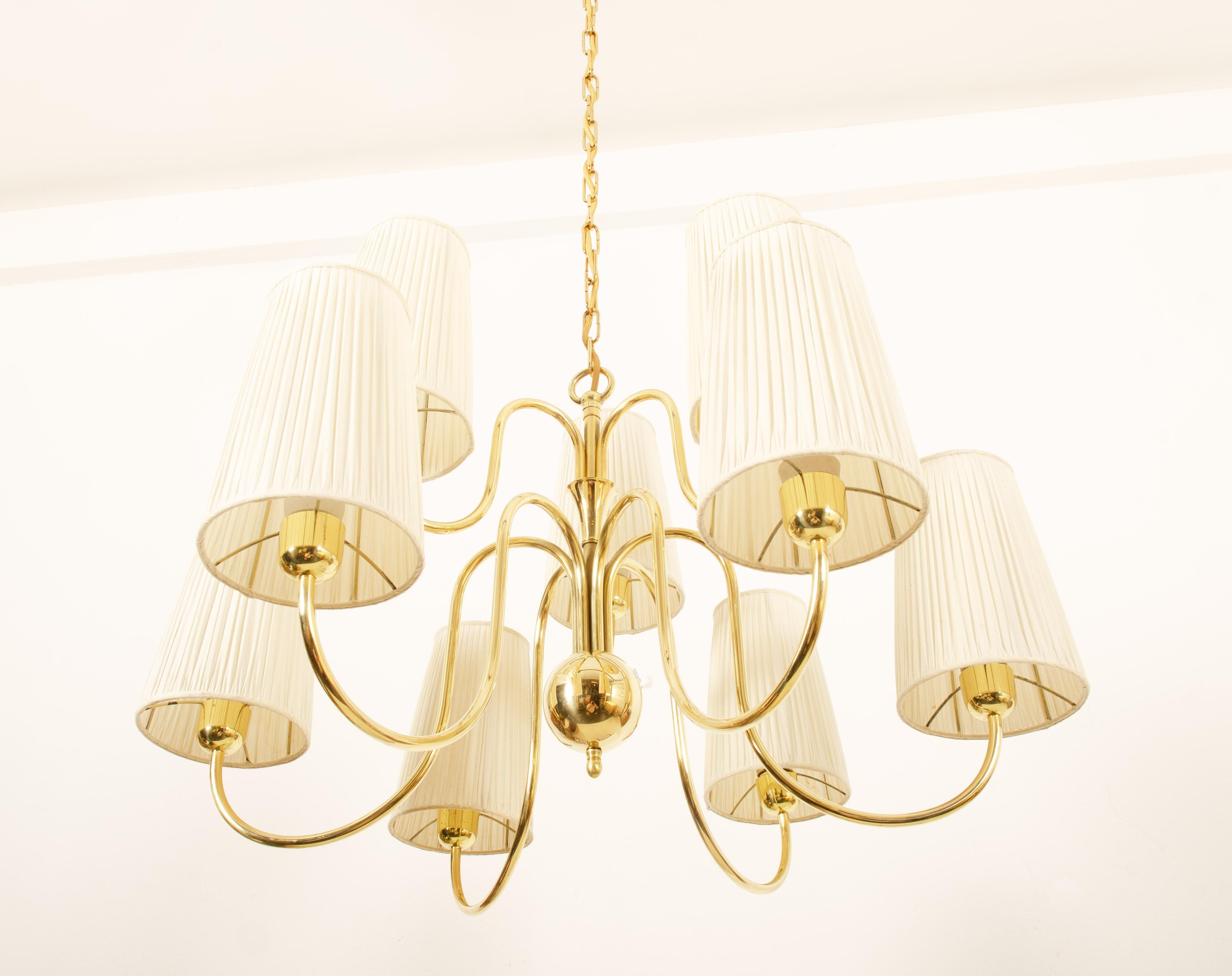 Large J.T. Kalmar Chandelier by Josef Frank 10