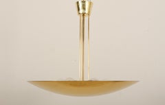 Large J.T. Kalmar Uplight Brass Dome Chandelier