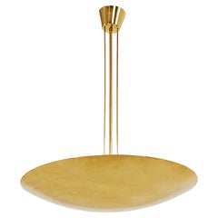 Large J.T. Kalmar Uplight Brass Dome Chandelier