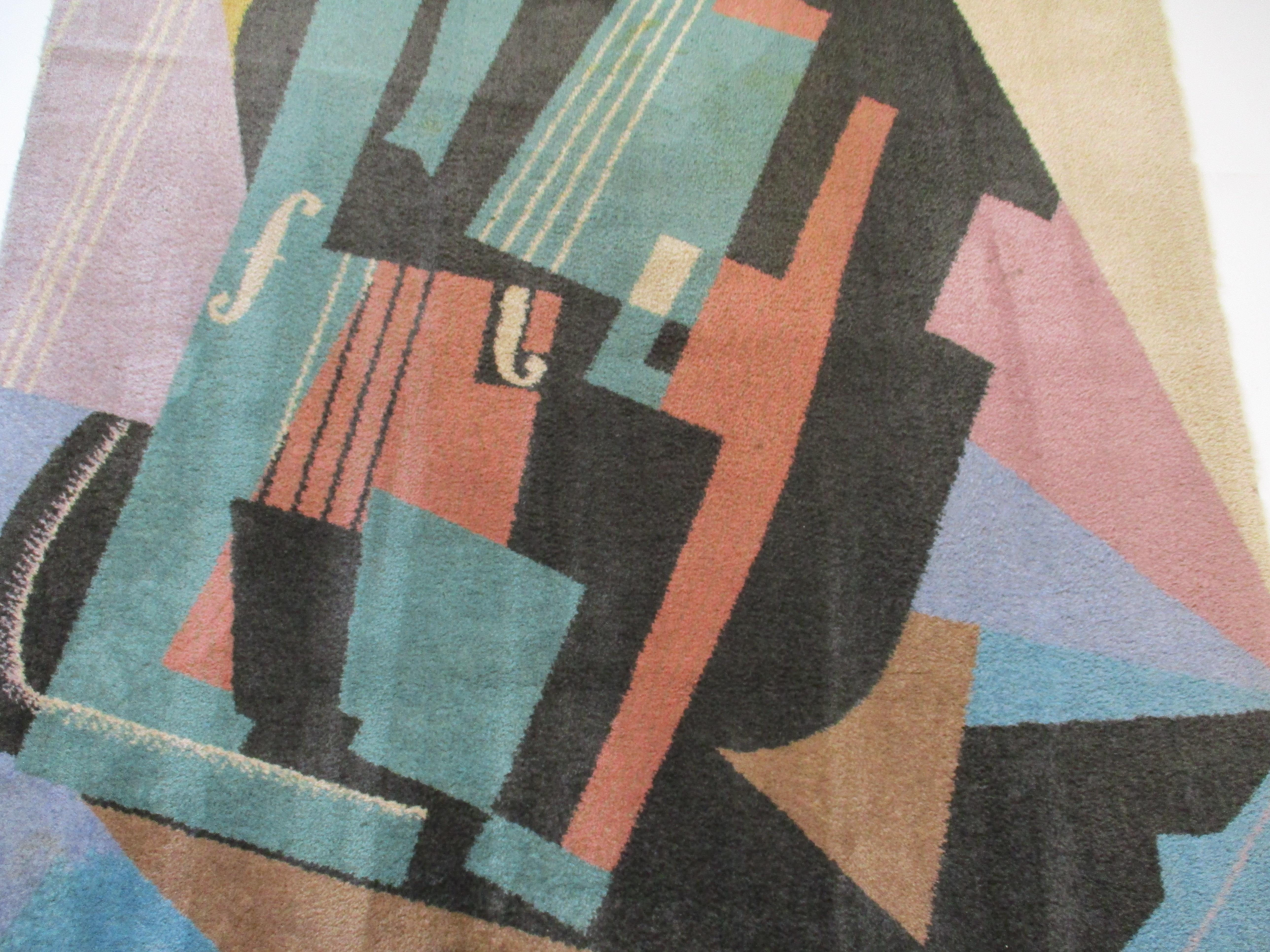 20ième siècle Grand tapis en laine Juan Cris Violia pour Ege Denmark en vente