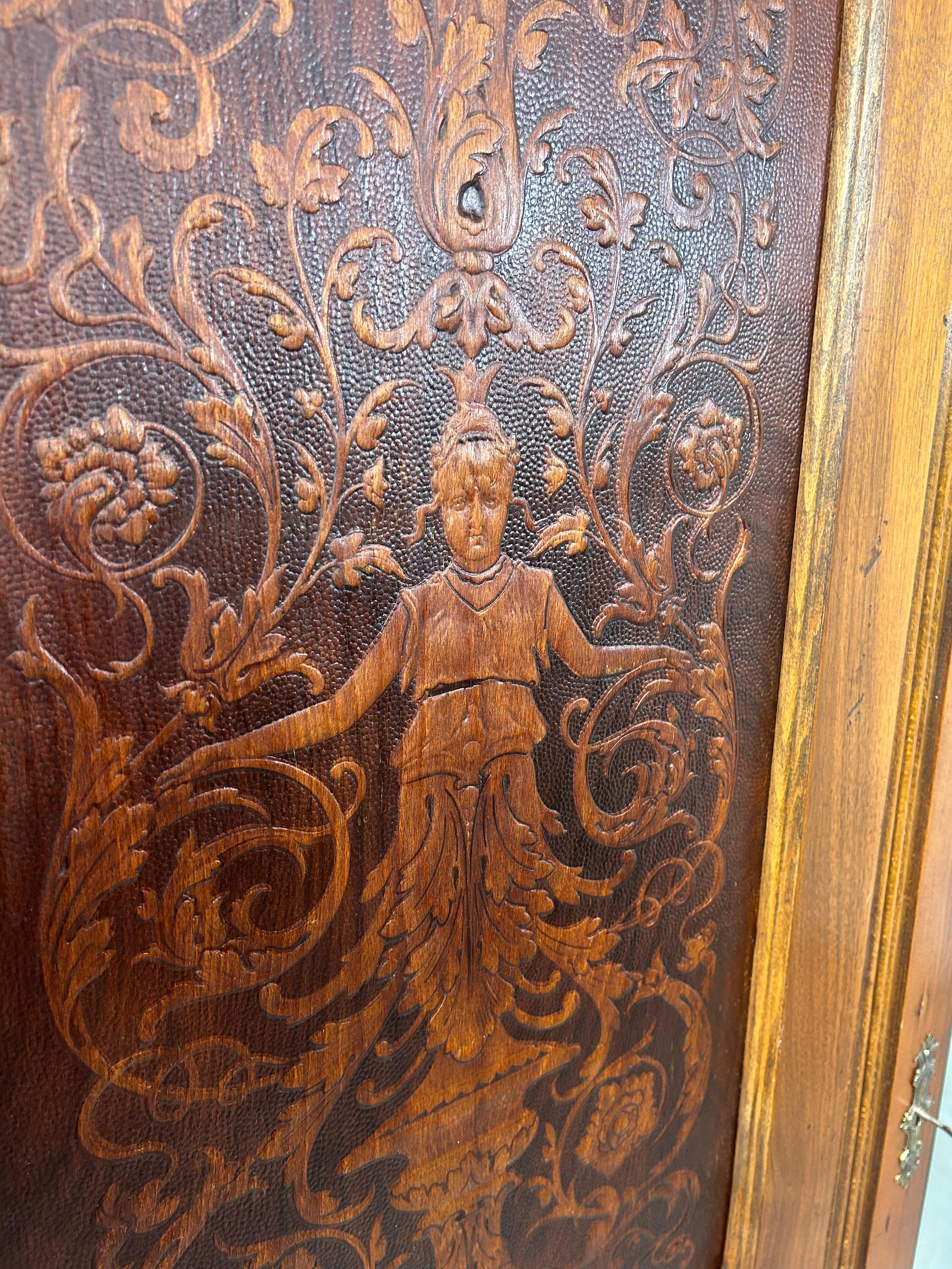 Grande garde-robe jugendstil de J&J Kohn Bon état à Banská Štiavnica, SK