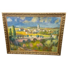 Grande huile sur toile de Julian Petrie