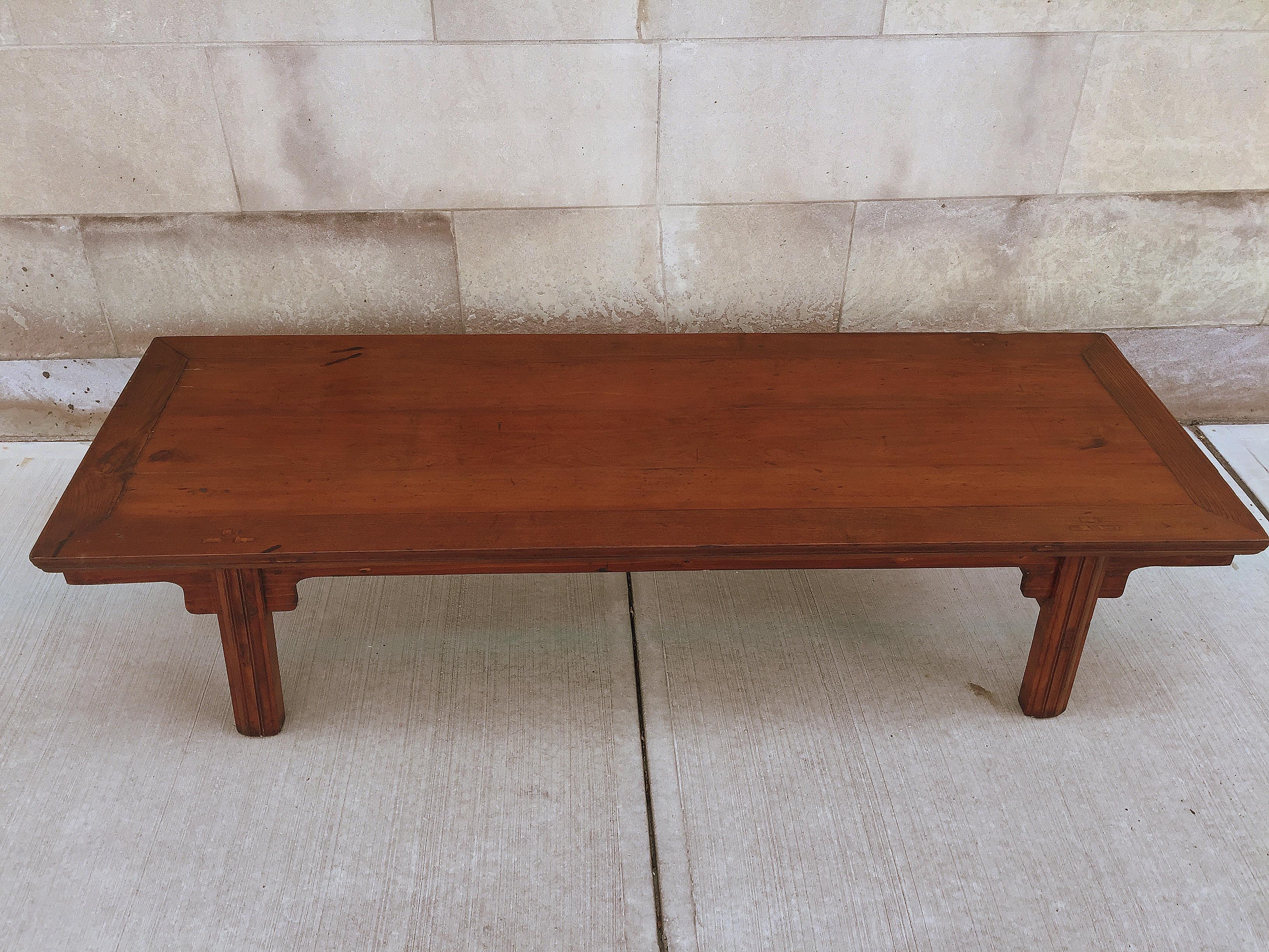 Großer niedriger Tisch aus Jumu-Holz im Angebot 4