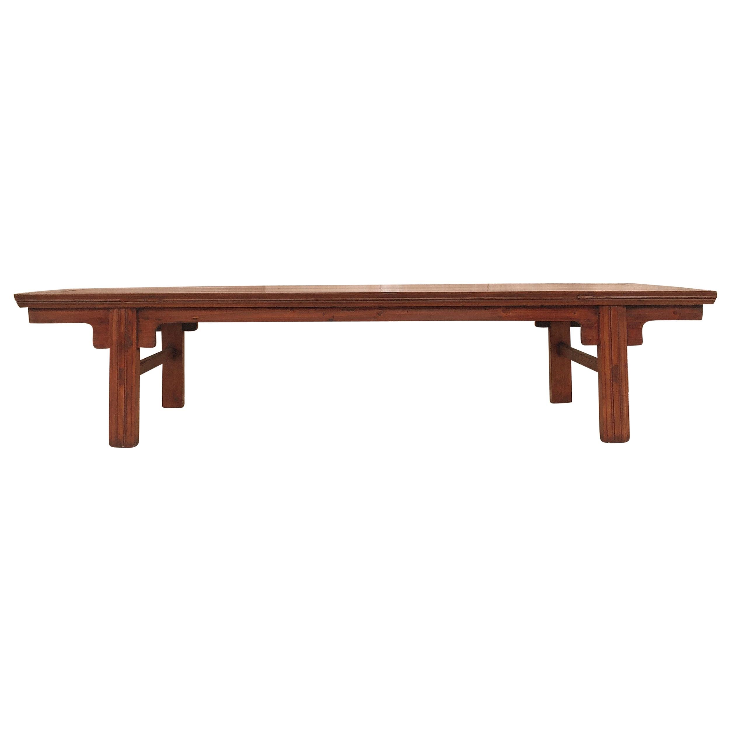 Großer niedriger Tisch aus Jumu-Holz im Angebot