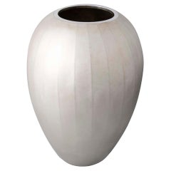 Large Jungin 'Pure Silver' Vase for Mitsukoshi