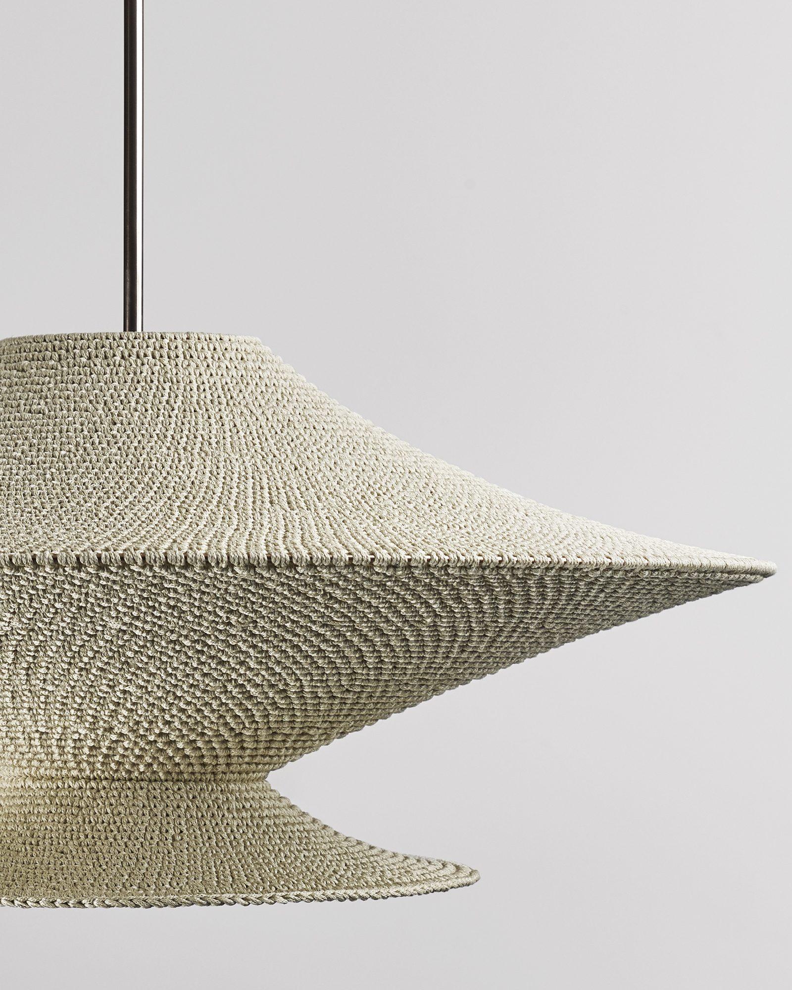 Post-Modern Large Jupe Solitaire Pendant Lamp by Naomi Paul