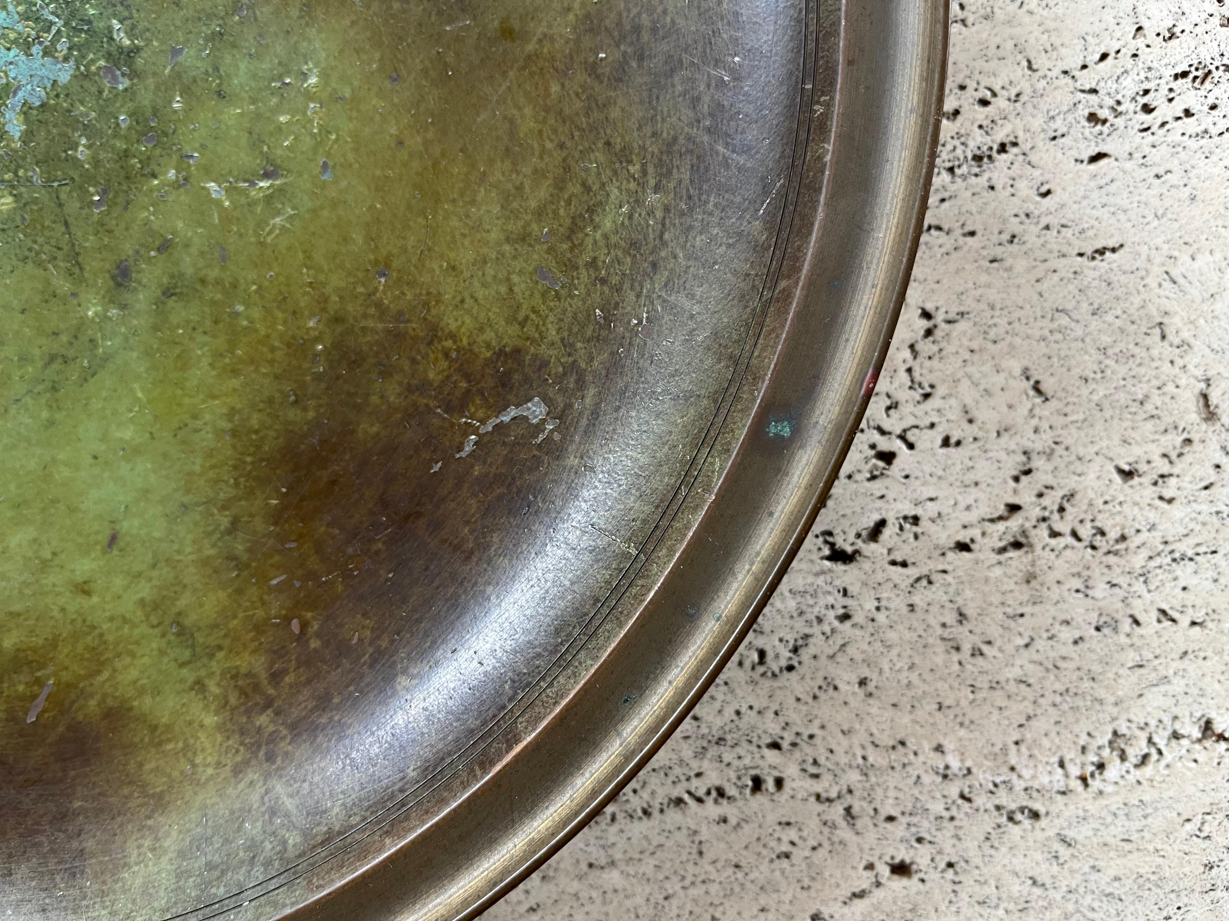 Just Andersen große Schale aus legierter Bronze (Dänisch)