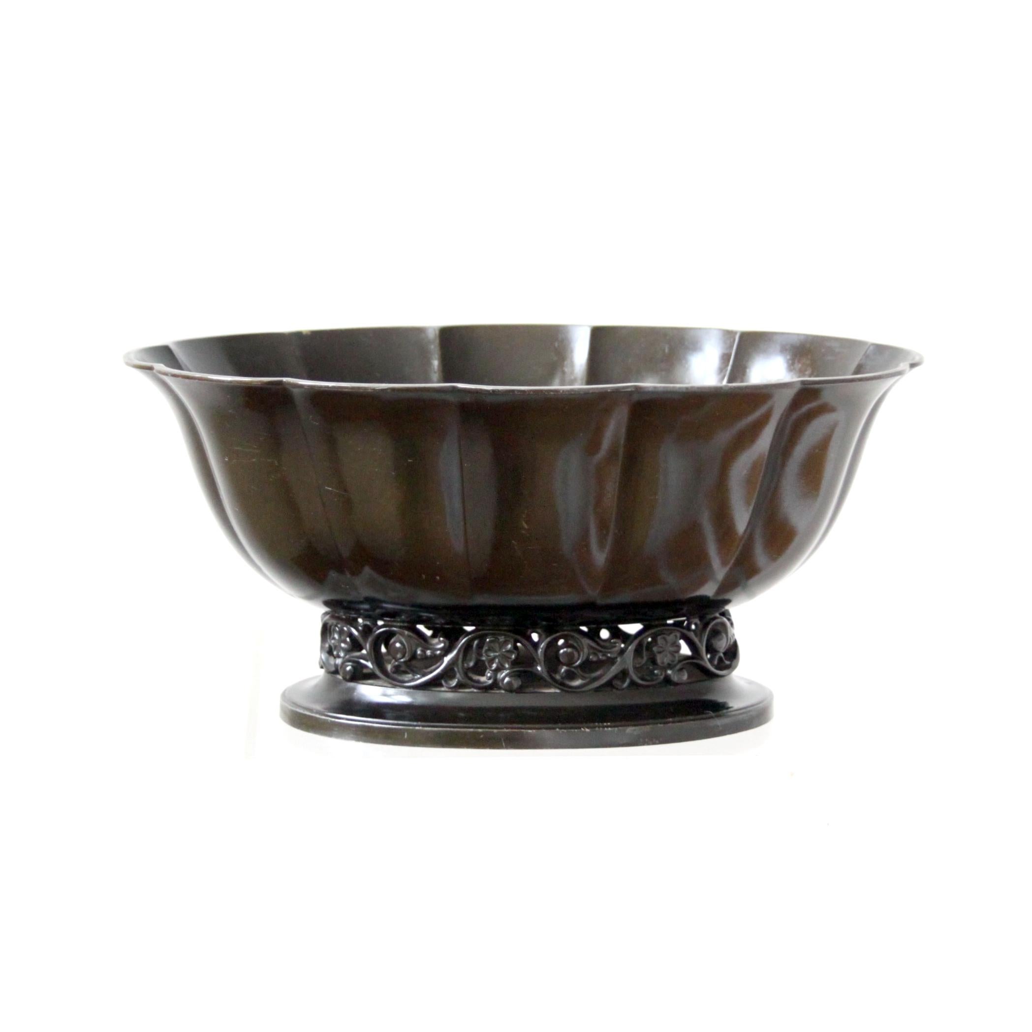 Große Just Andersen Jardinière Modell 164, Dänemark, 1920er Jahre (Dänisch) im Angebot