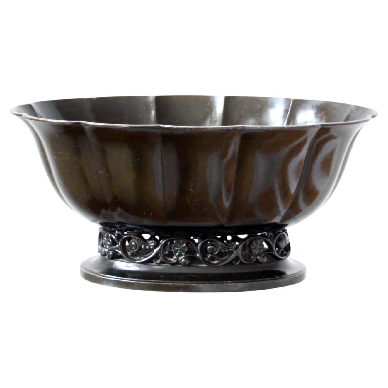 Große Just Andersen Jardinière Modell 164, Dänemark, 1920er Jahre im Angebot