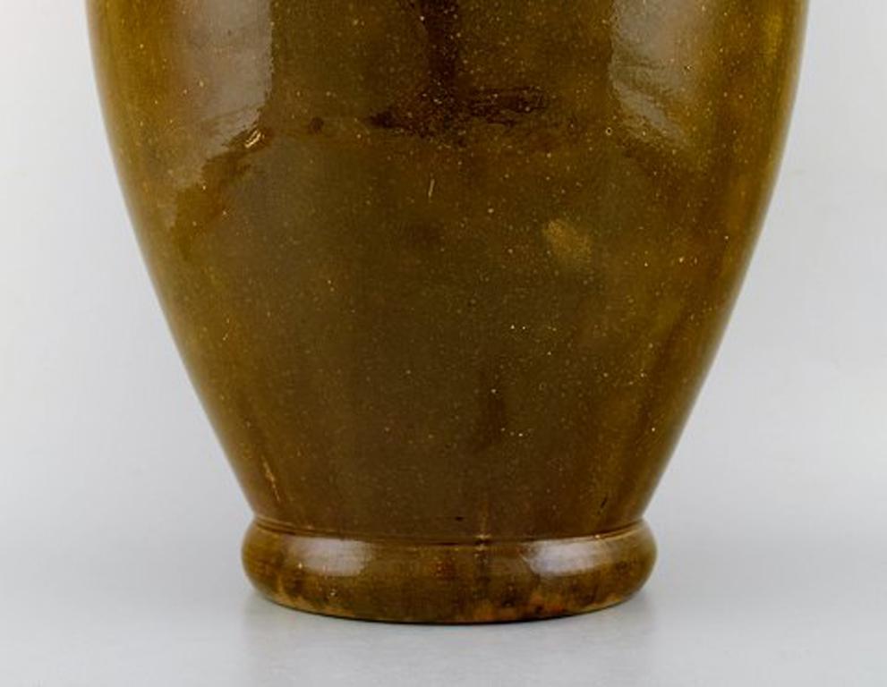 Danish Large Kähler, Denmark, Svend Hammershøi, Glazed Floor Vase in Stoneware