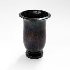 Large Kähler Floor Vase with Black Luster Glaze