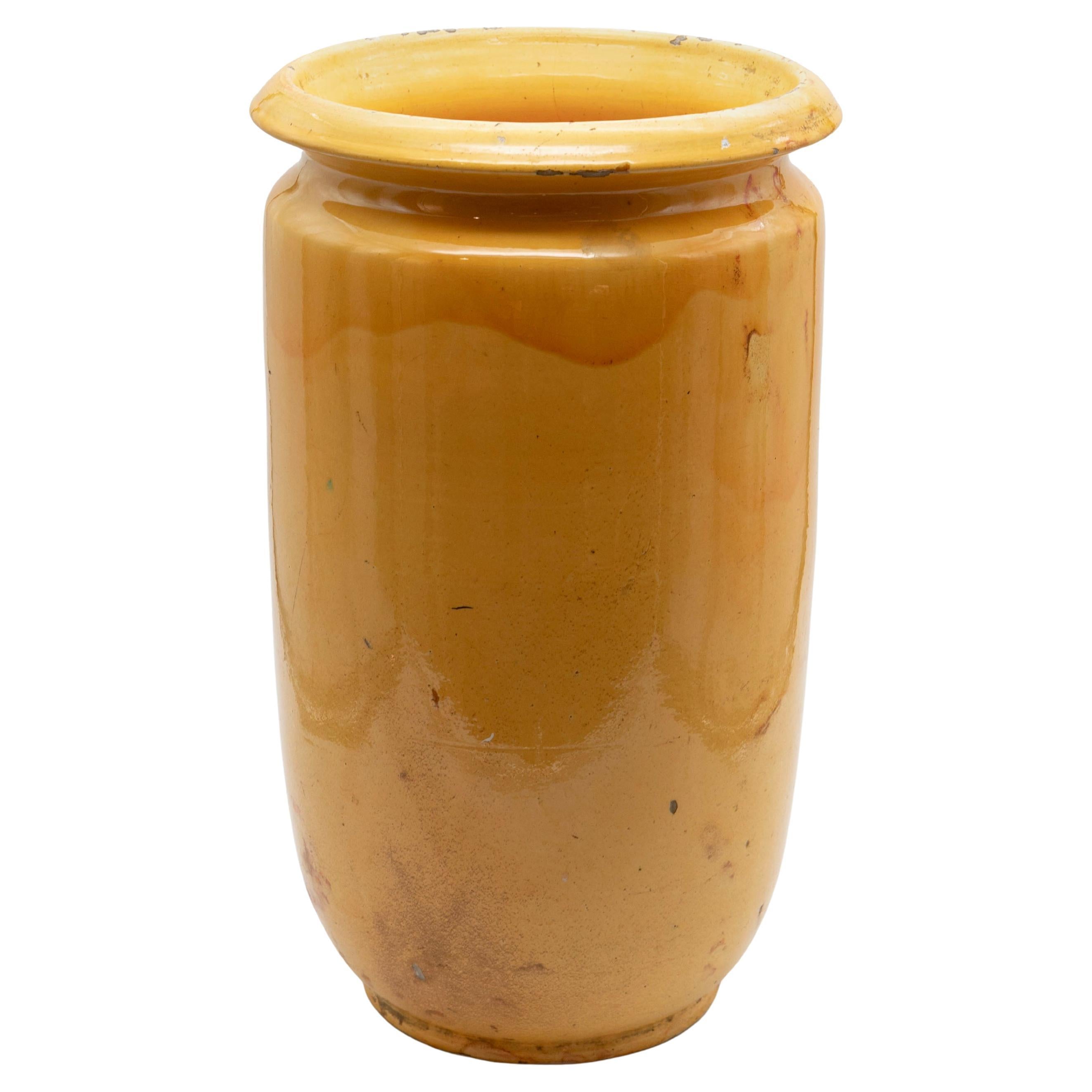 Large Kähler Floor Vase with Yellow Glaze