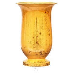 Large Kähler Vase Decorated with Yellow Uranium Glaze, Denmark 1920-30