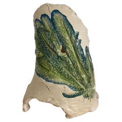 Large Kale vegetable Fossil Lamp, Natural Handmade, Interior or Exterior