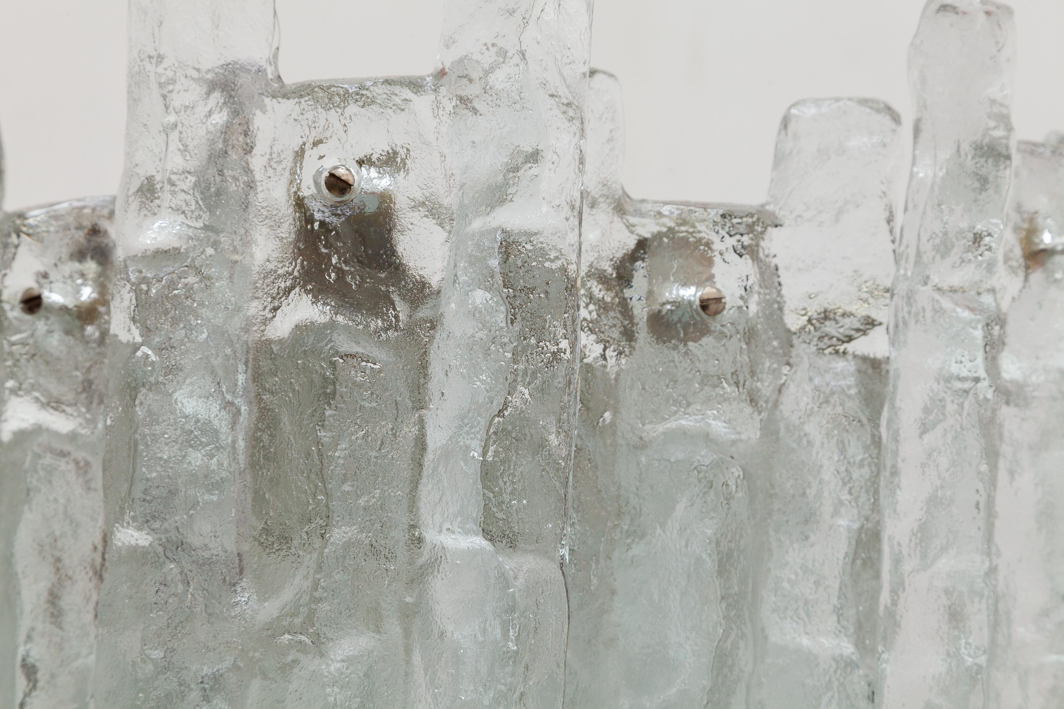ice block chandelier