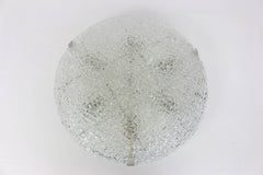 Große Einbaubeleuchtung aus Kalmar-Eisglas, Österreich, 1960er Jahre