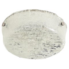 Large Kalmar Ice Glass Flushmount