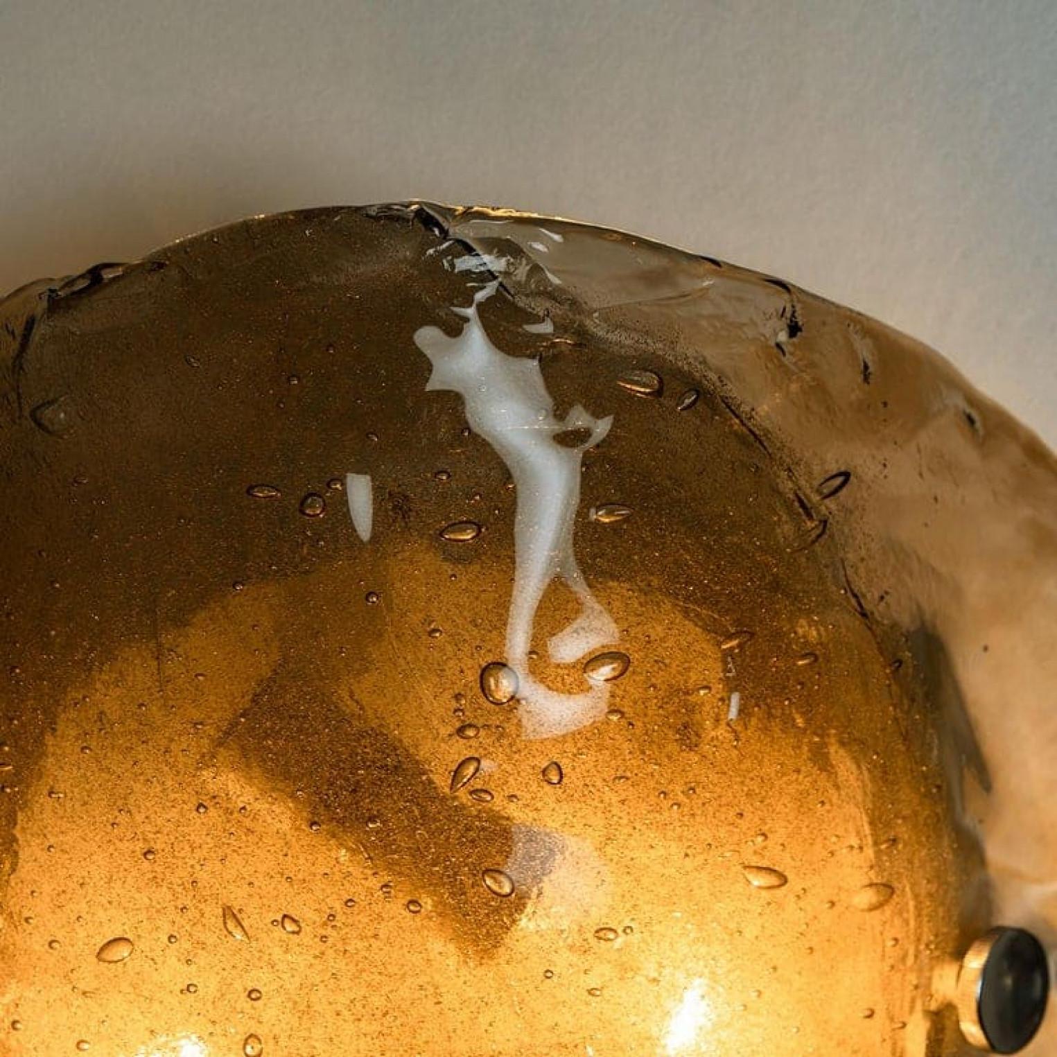 Große Kalmar Murano-Rauchglas-Wandleuchten oder Wandleuchten, 1970er Jahre im Angebot 8