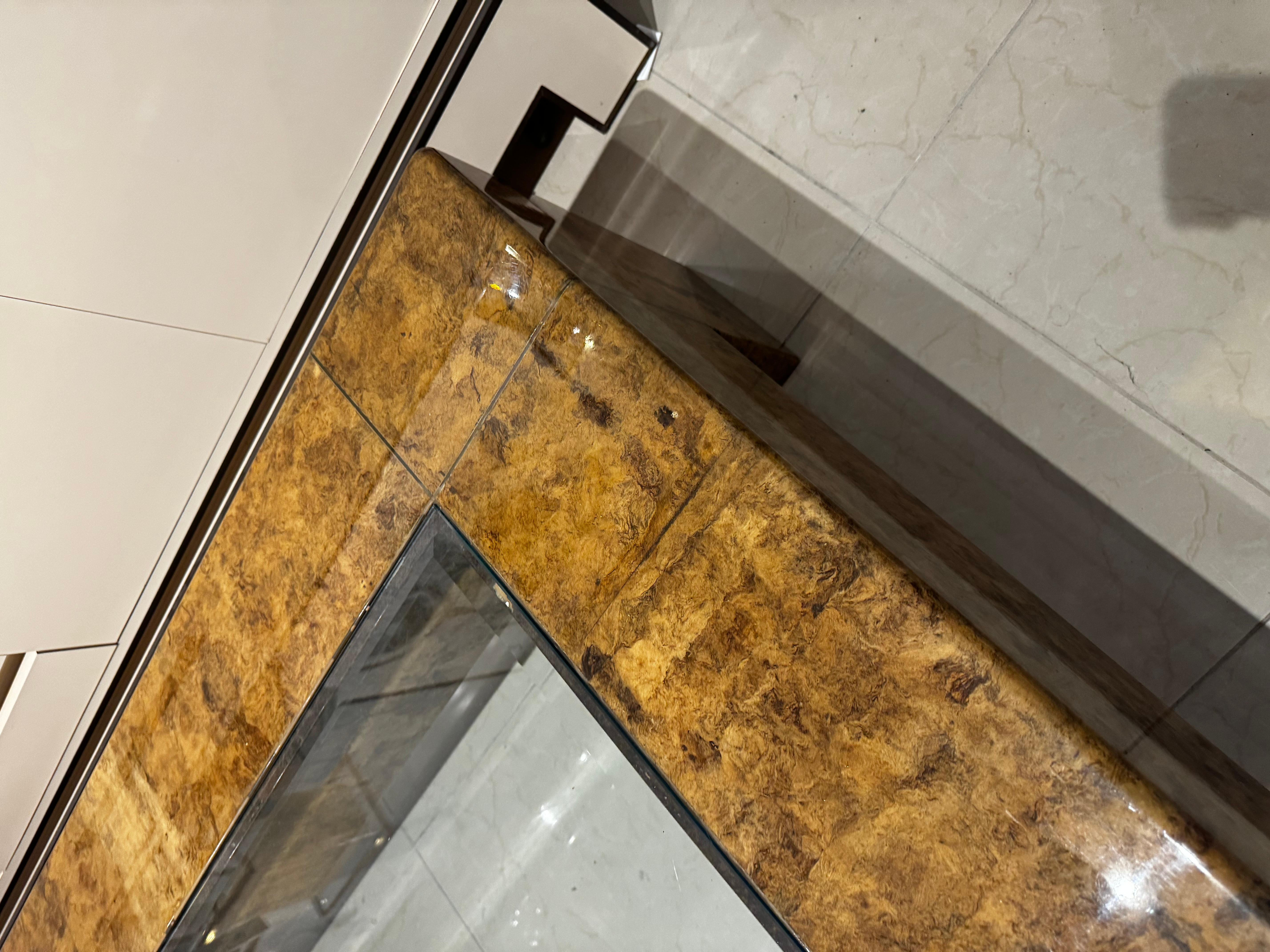 Américain Grande table basse Karl Springer