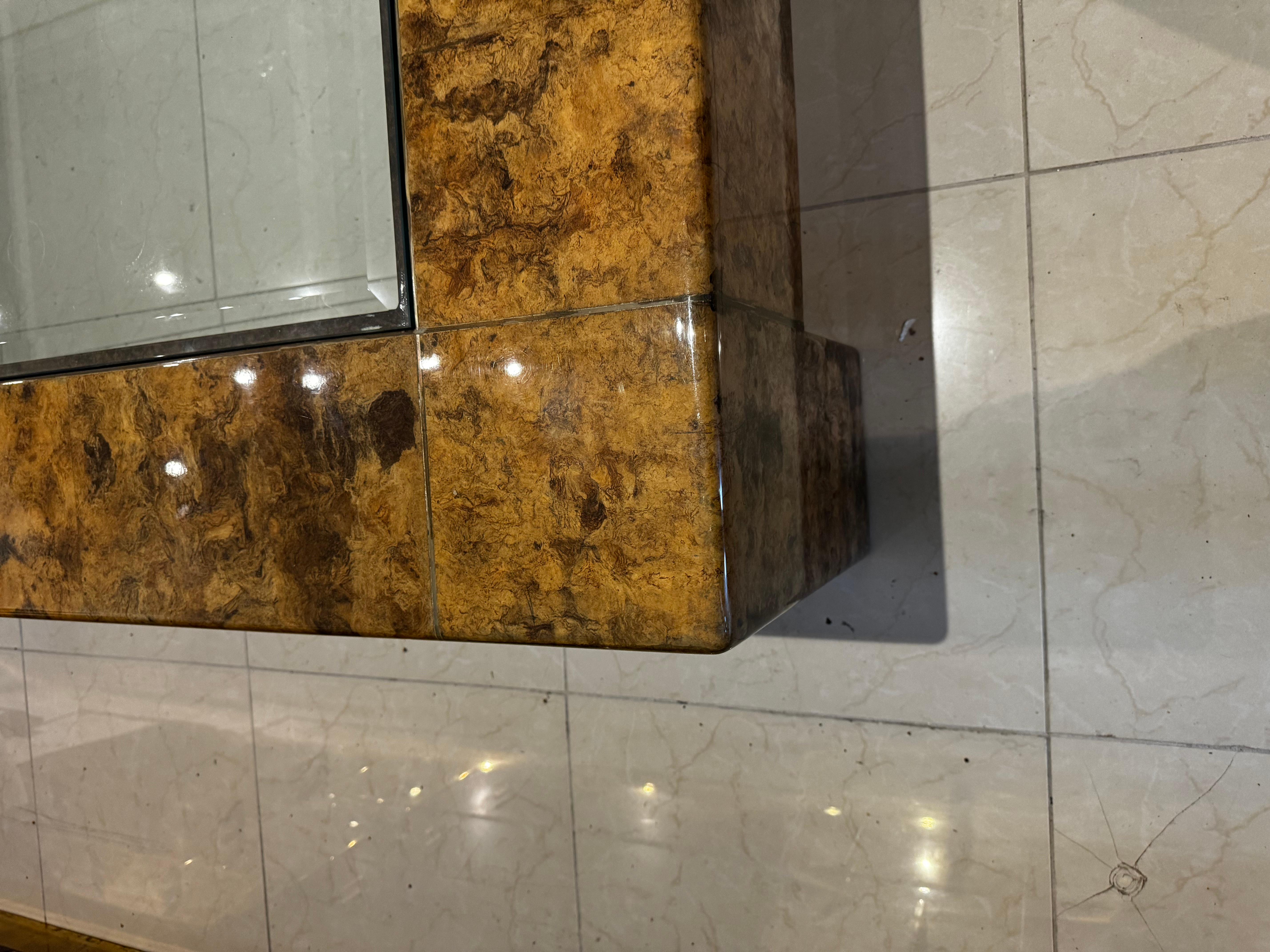 Grande table basse Karl Springer Bon état à West Palm Beach, US