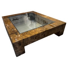 Large Karl Springer Coffee Table