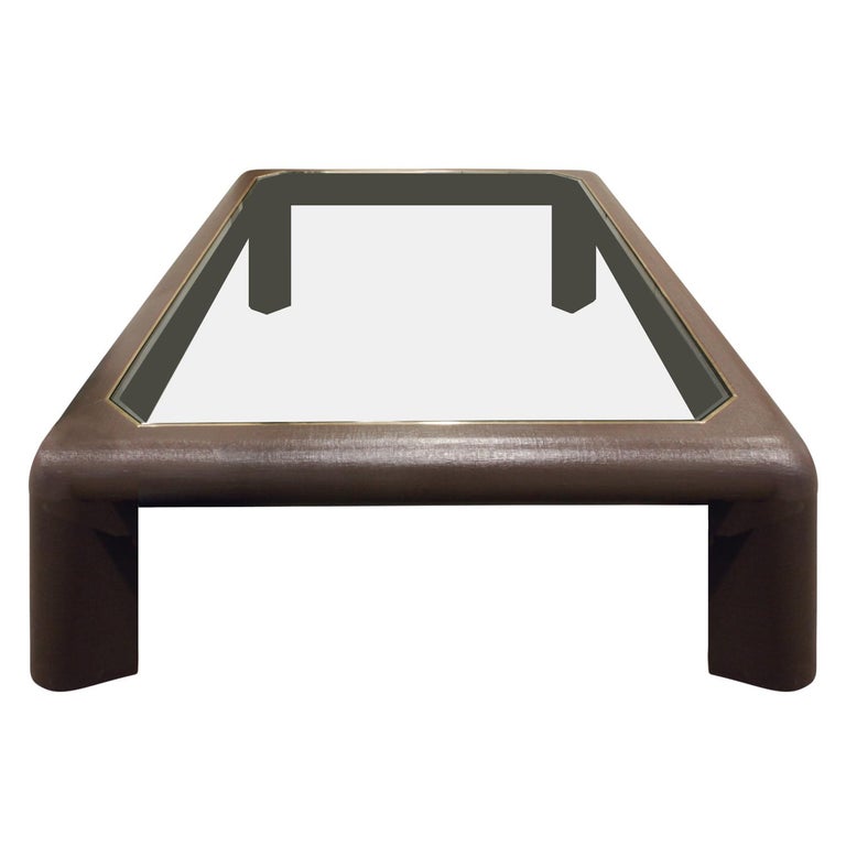 Large Karl Springer "Mark II Coffee Table" in Lacquered ...