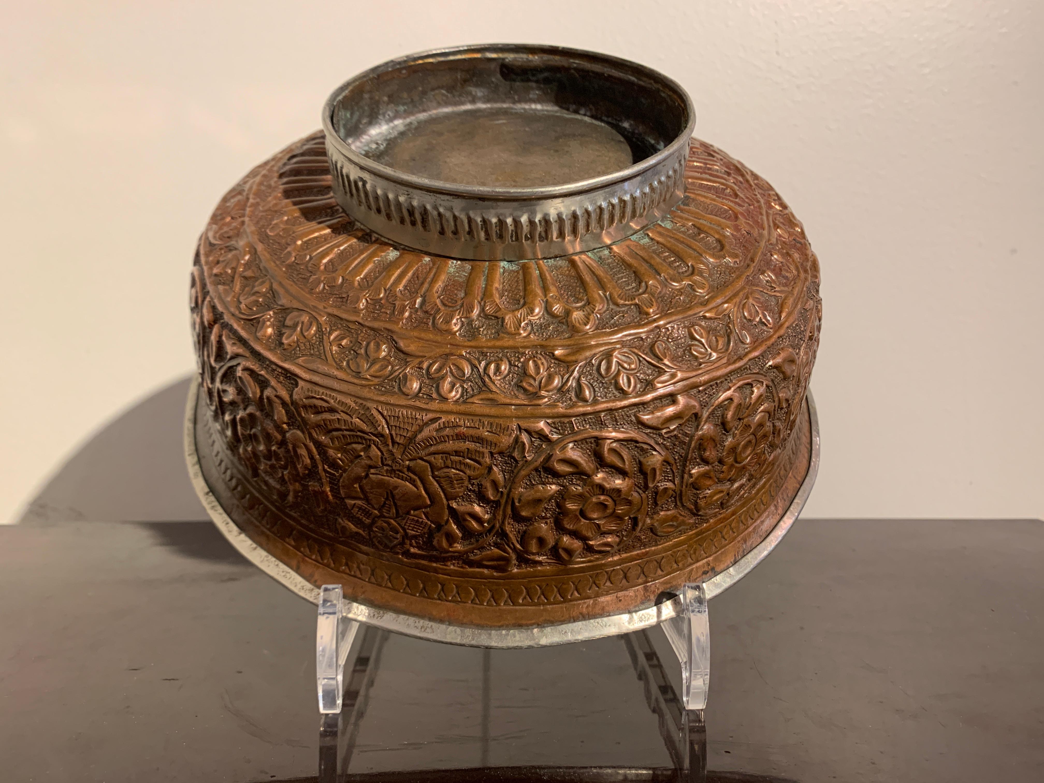 antique copper bowl