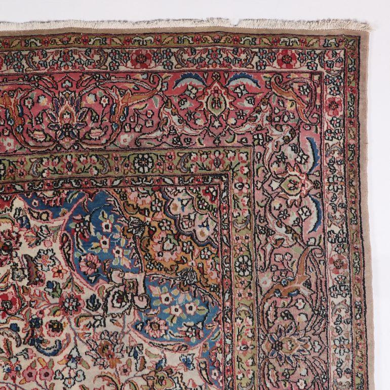 Hand-Knotted Large Kerman Wool Persian Carpet, C.1940