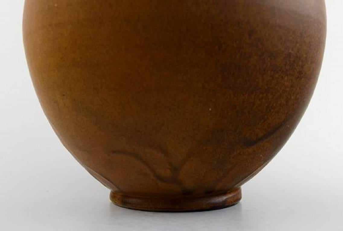 Danish Large Kähler, Denmark, Glazed Stoneware Floor Vase
