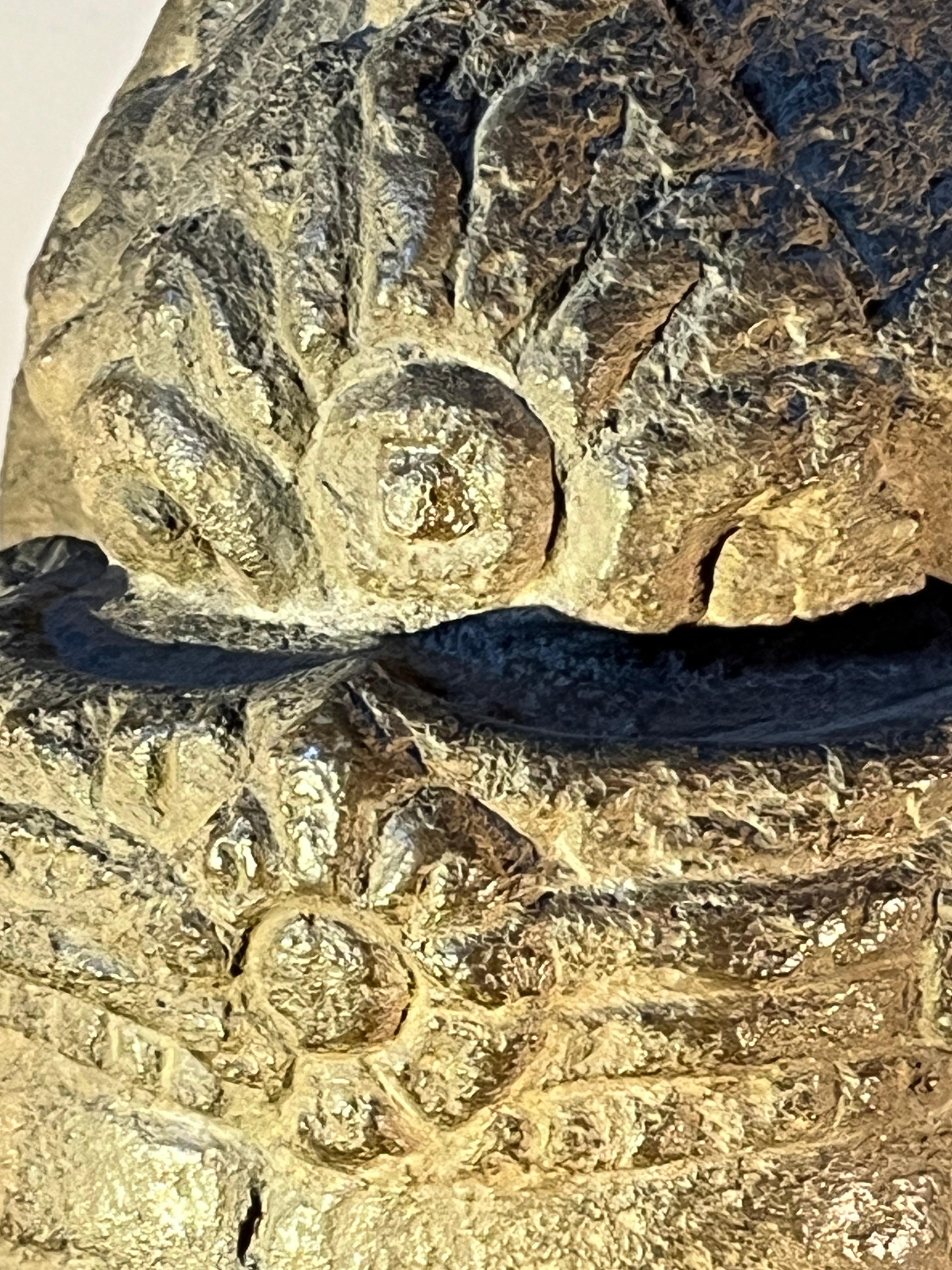 Large Khmer Buddha Head In Stone, Angkor Period 3