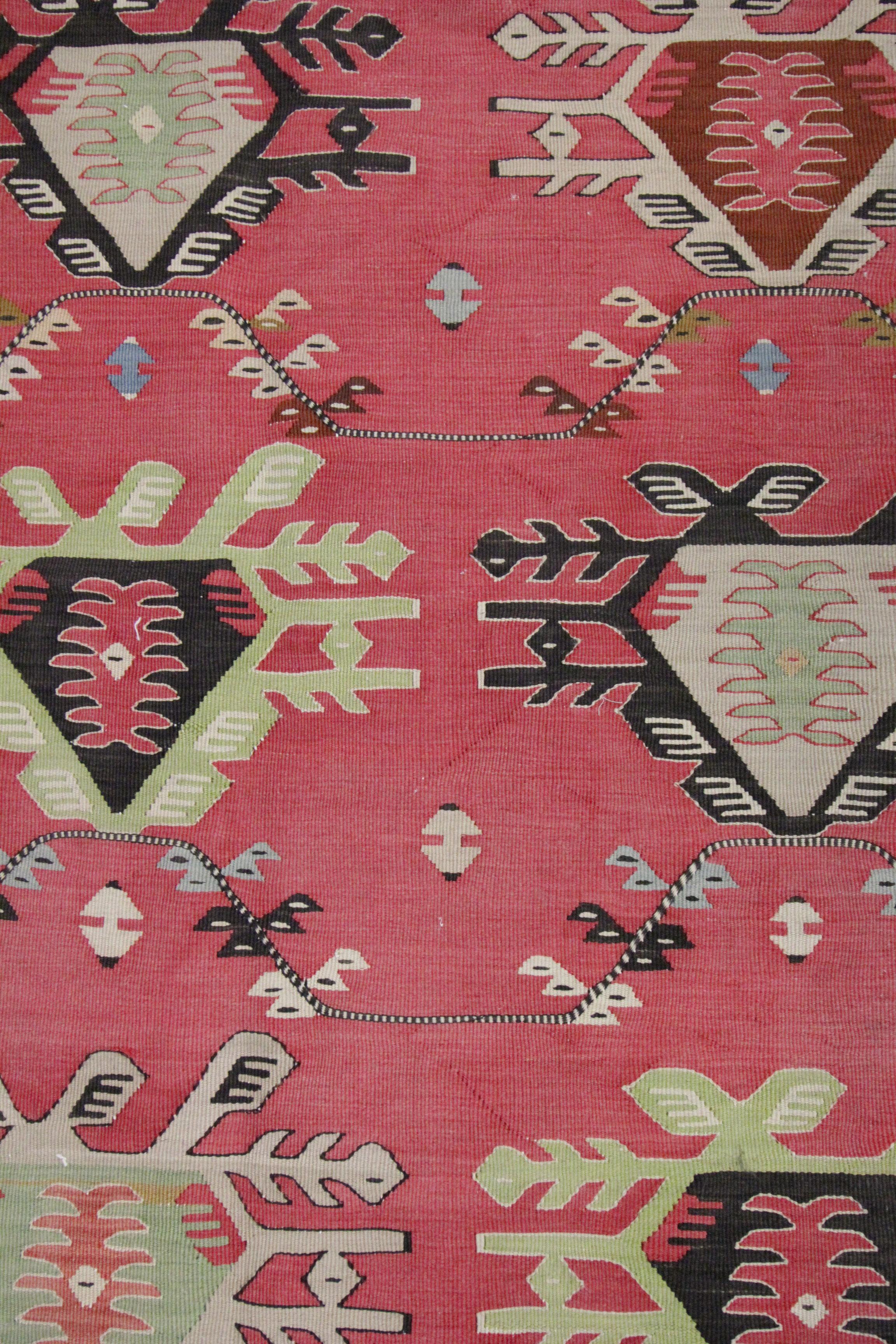 Large Kilim, Rust Antique Rugs Handwoven Carpet Traditional Kilim Rug 1