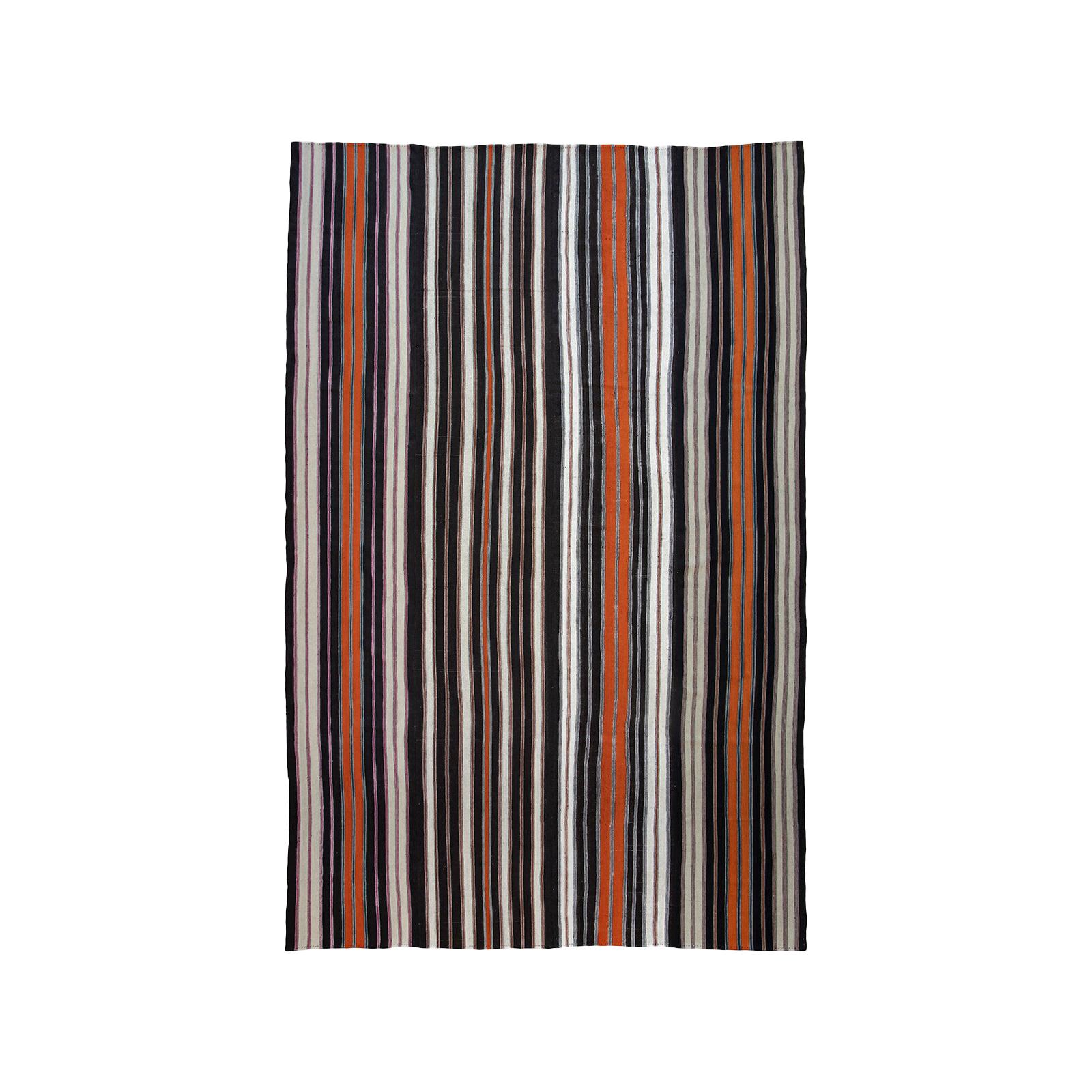 Large Kilim with Vertical Stripes 'DK-114-54' For Sale