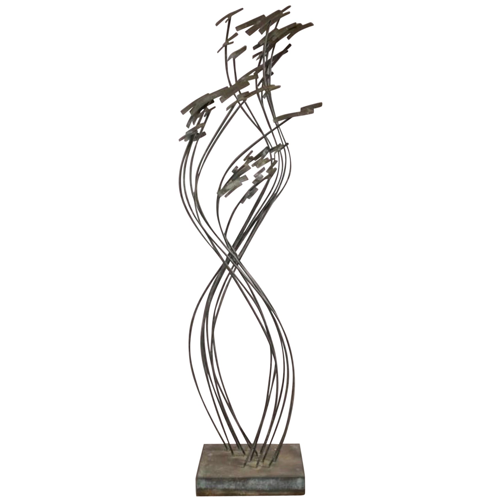 Large Kinetic Bronze Sculpture