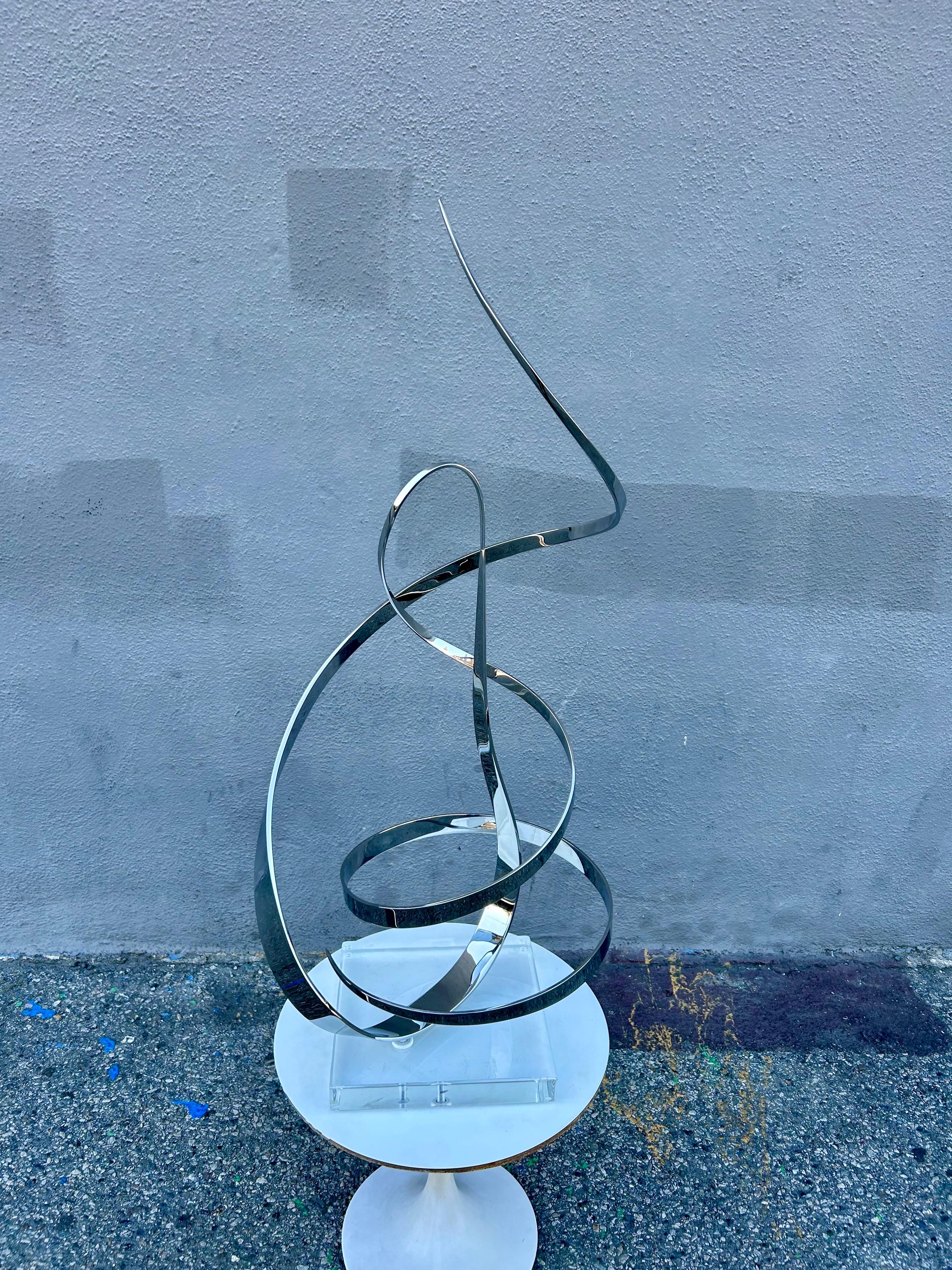 20ième siècle Grande sculpture cinétique de George Beckman 1993